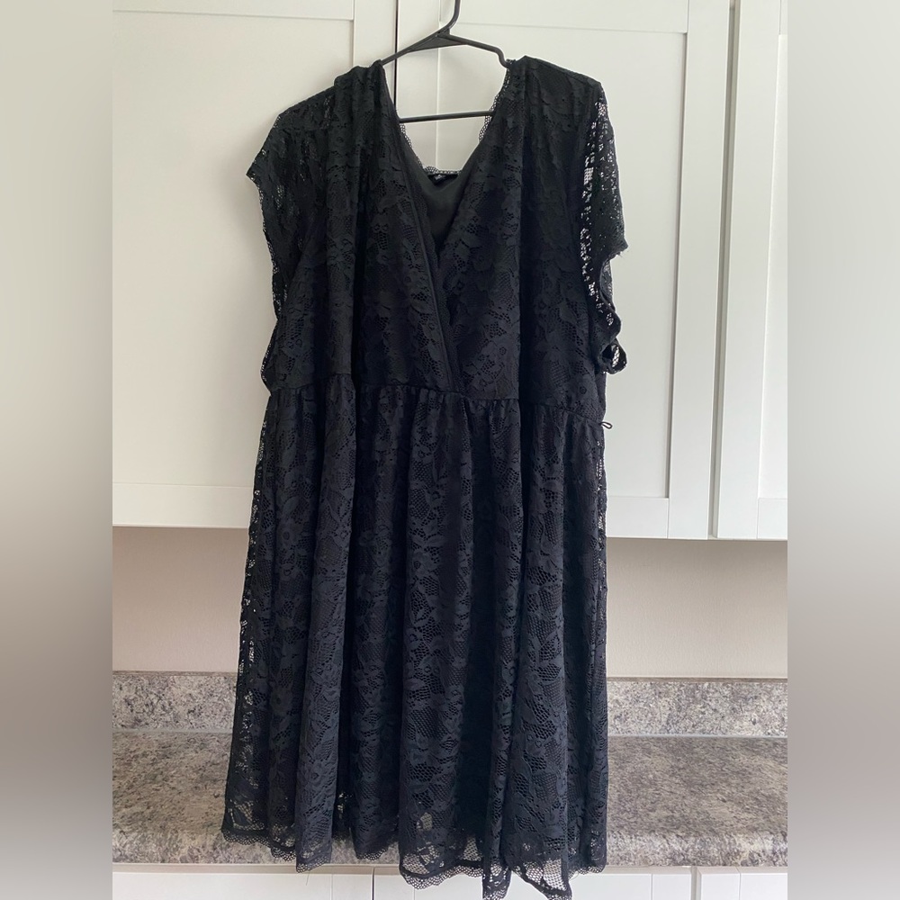 Torrid Black Lace Dress 6